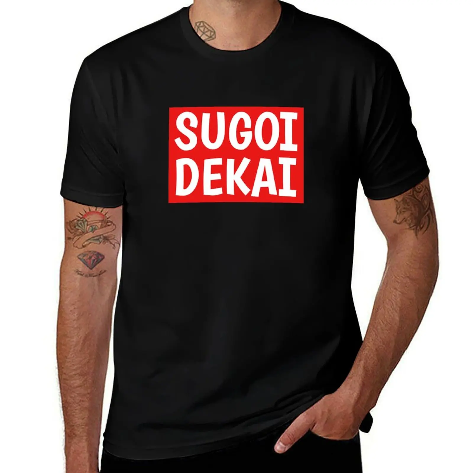 

Sugoi Dekai T-Shirt cotton t shirts man 100% man t shirt luxury T-Shirt