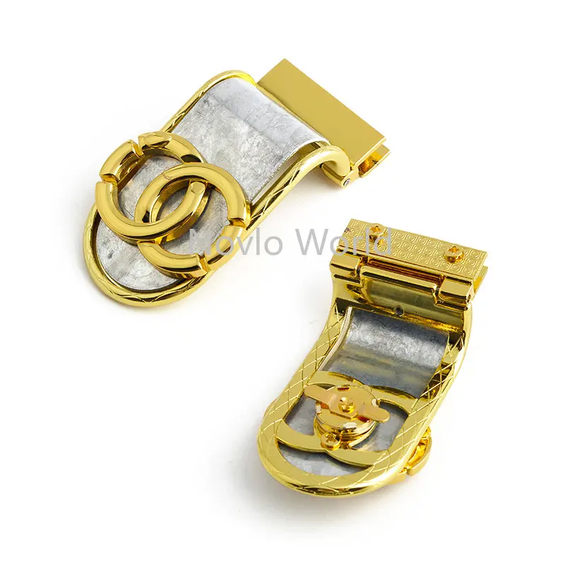 K Gold Metal Turn Twist Locks For Women DIY Handbags Purse Bags Shoulder Tote Snap Clasps Magnetic Buckles Hardware Accessories