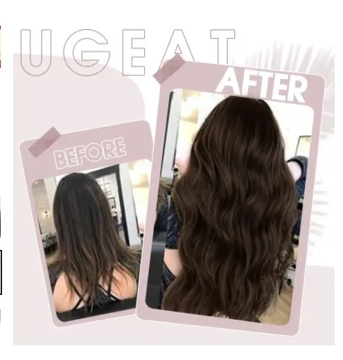 البني طرف مسطح وصلات شعر الشعر البشري 12-20 بوصة طرف مسطح وصلات شعر براون نصائح مسطحة وصلات شعر طبيعية 30 جرام 50 قطعة