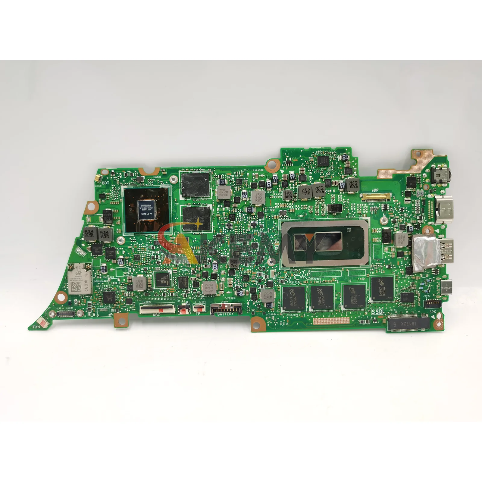 Ux433fn placa-mãe do portátil para asus zenbook ux433f u4300f ux433fn notebook mainboard com i3 i5 i7 cpu 100% testes ok navio rápido