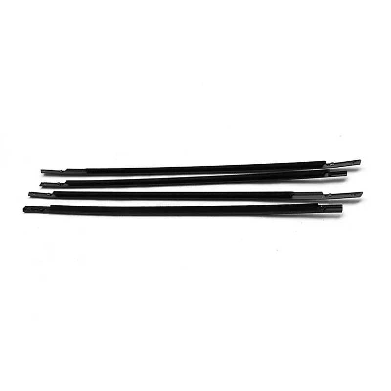 4pc/set Black Car Window Weatherstrips Window Moulding Trim for Honda Accord 10th Generation 2018-2021