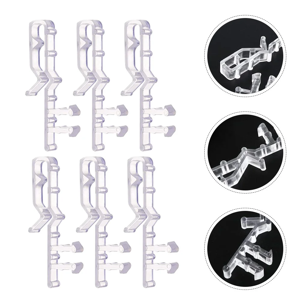 

12Pcs Replaceable Blind Clips Strong Plastic Valance Clamps for Home Decor Easy Installation and Removal Blind Clips for Valance