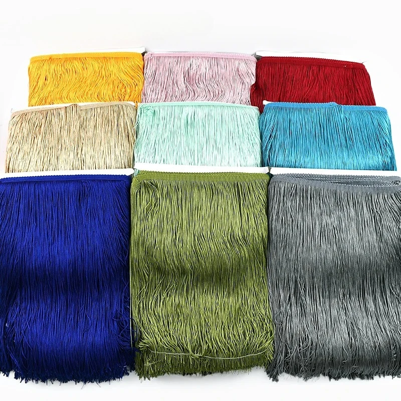 30cm Long Tassels Fringe Lace Trim Dress Sewing Fringes Thread Curtain Ribbon Tassel Braid Decorative Trimming DIY Accessories