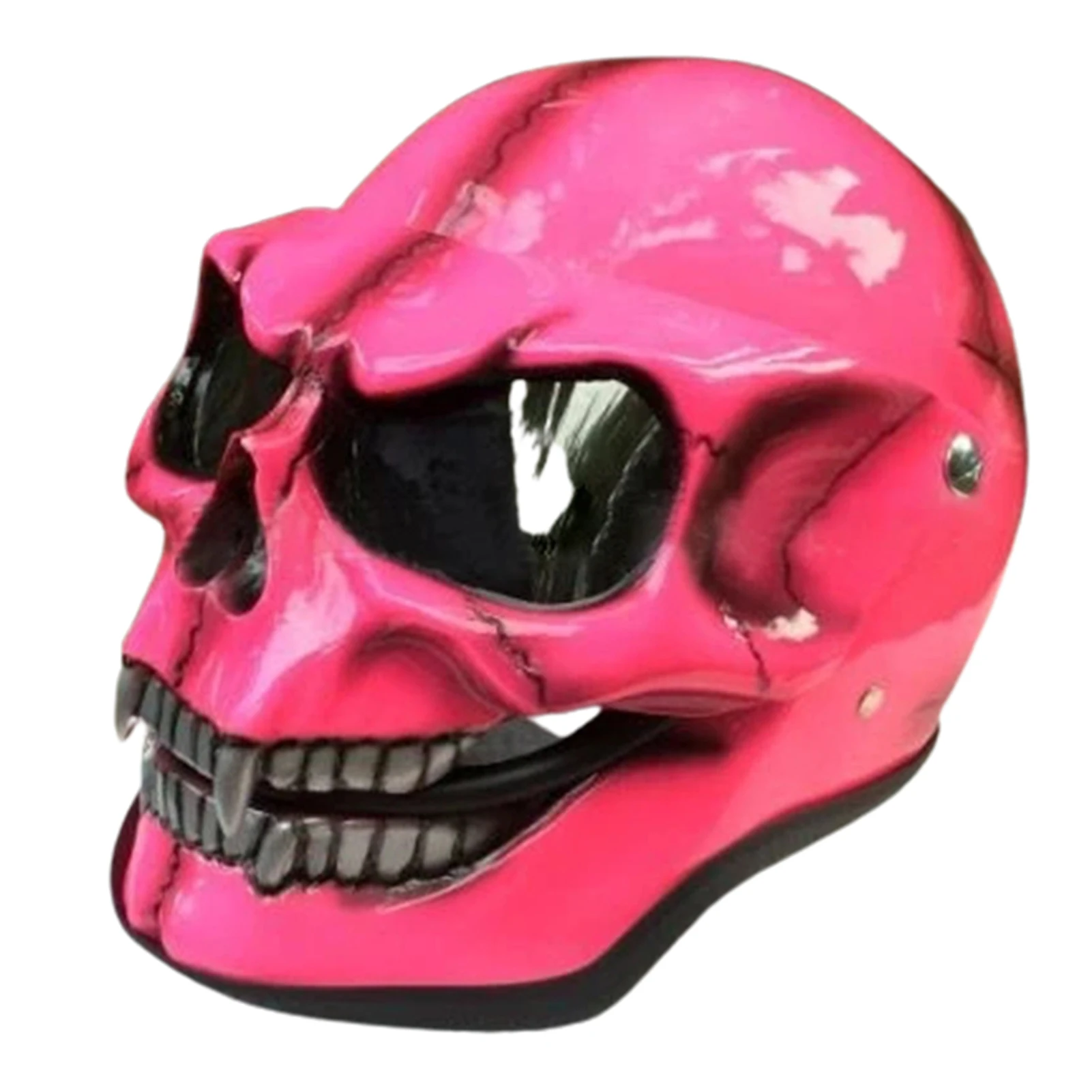 Skull Helmets With Lens Full Face Skull Motorcycle Horror Decoration Skeleton Skull Motorcycle Goggles for Halloween Party Gift