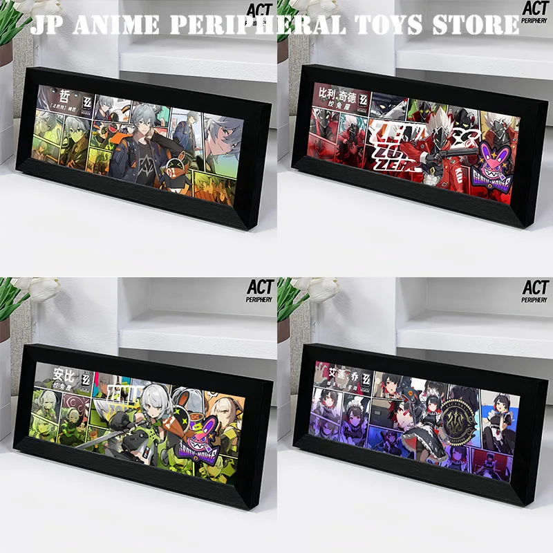 

2025 Zenless Zone Zero Figure Comic Frame Cartoon Ellen Joe Von Lycaon Figure Desktop Ornament Fan Collection Gift
