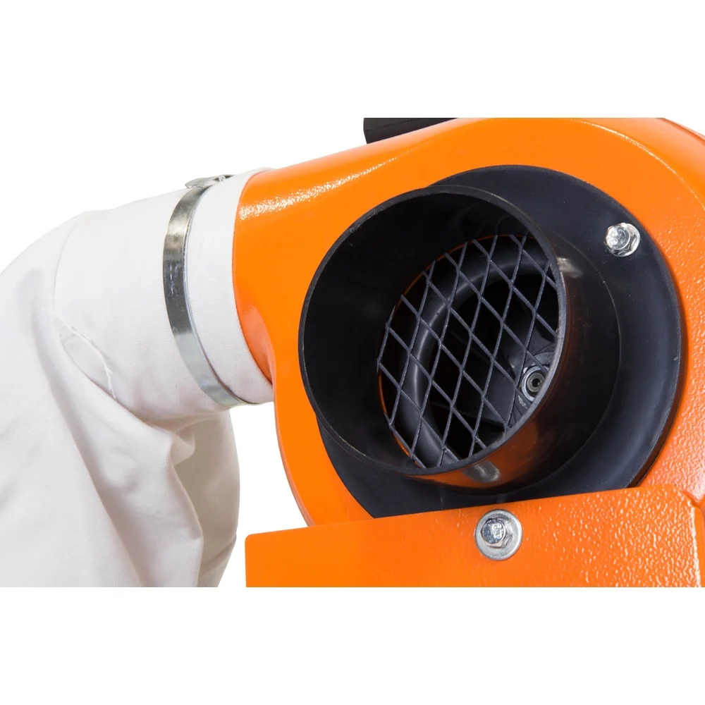 12 Gallon 660 CFM Wet Dry Vacuum Cleaner 4 Inch Hose Zippered Collection Bag Lockable Casters Easy Transport Dust Collector