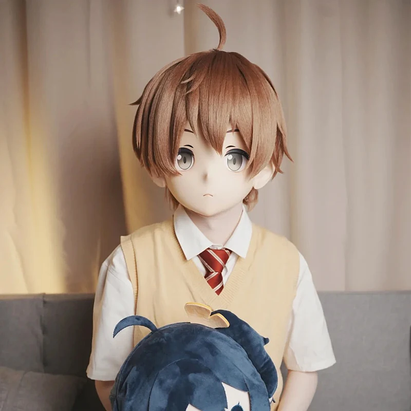 

Full headband lockHandmade Customize Game character Kig Cosplay Kigurumi Resin Mask Japanese Anime Kigurumi Masks
