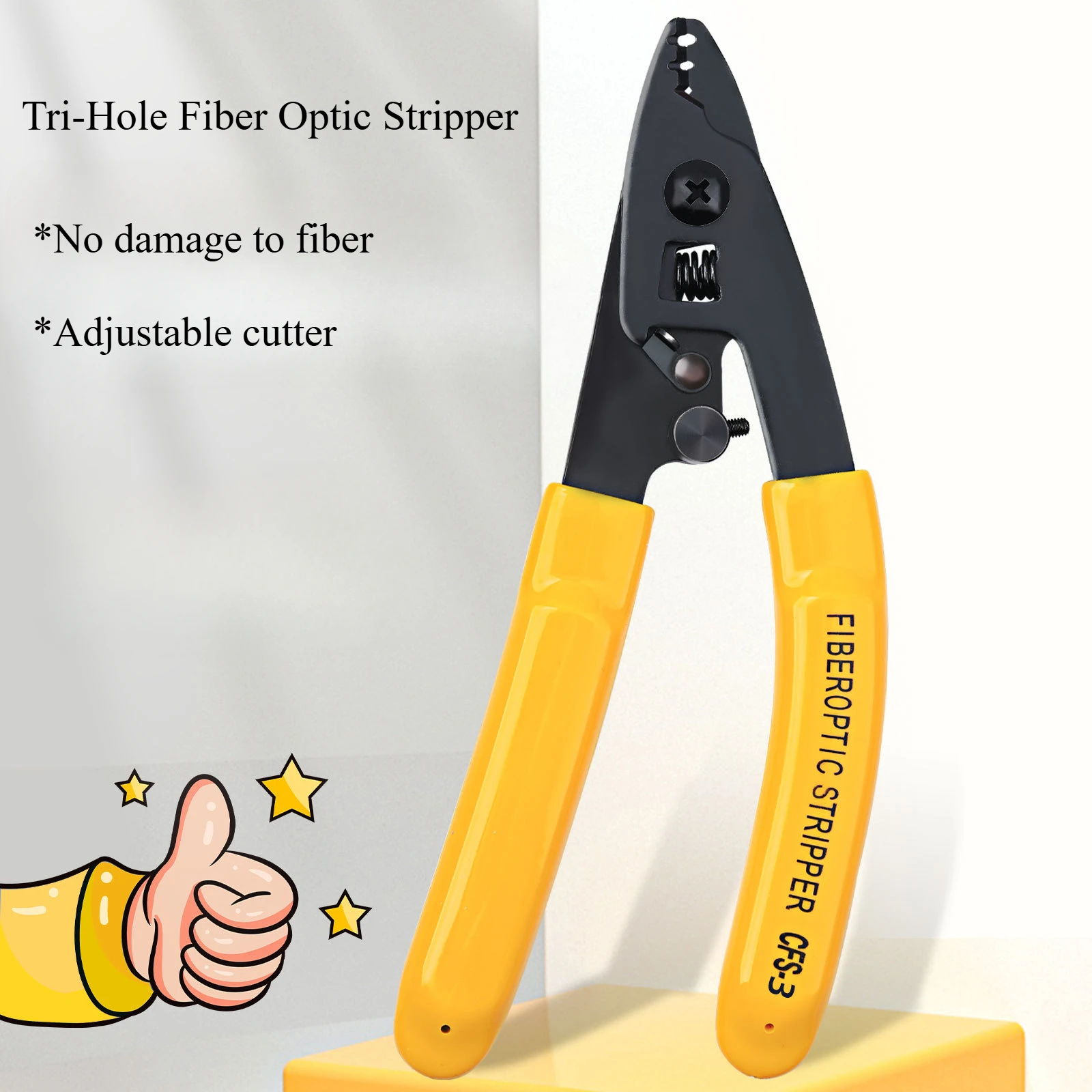 

Hand Tool Miller Clamp Fiber Stripping Pliers Tri-Hole Fiber Optic Stripper Miller Wire Stripper