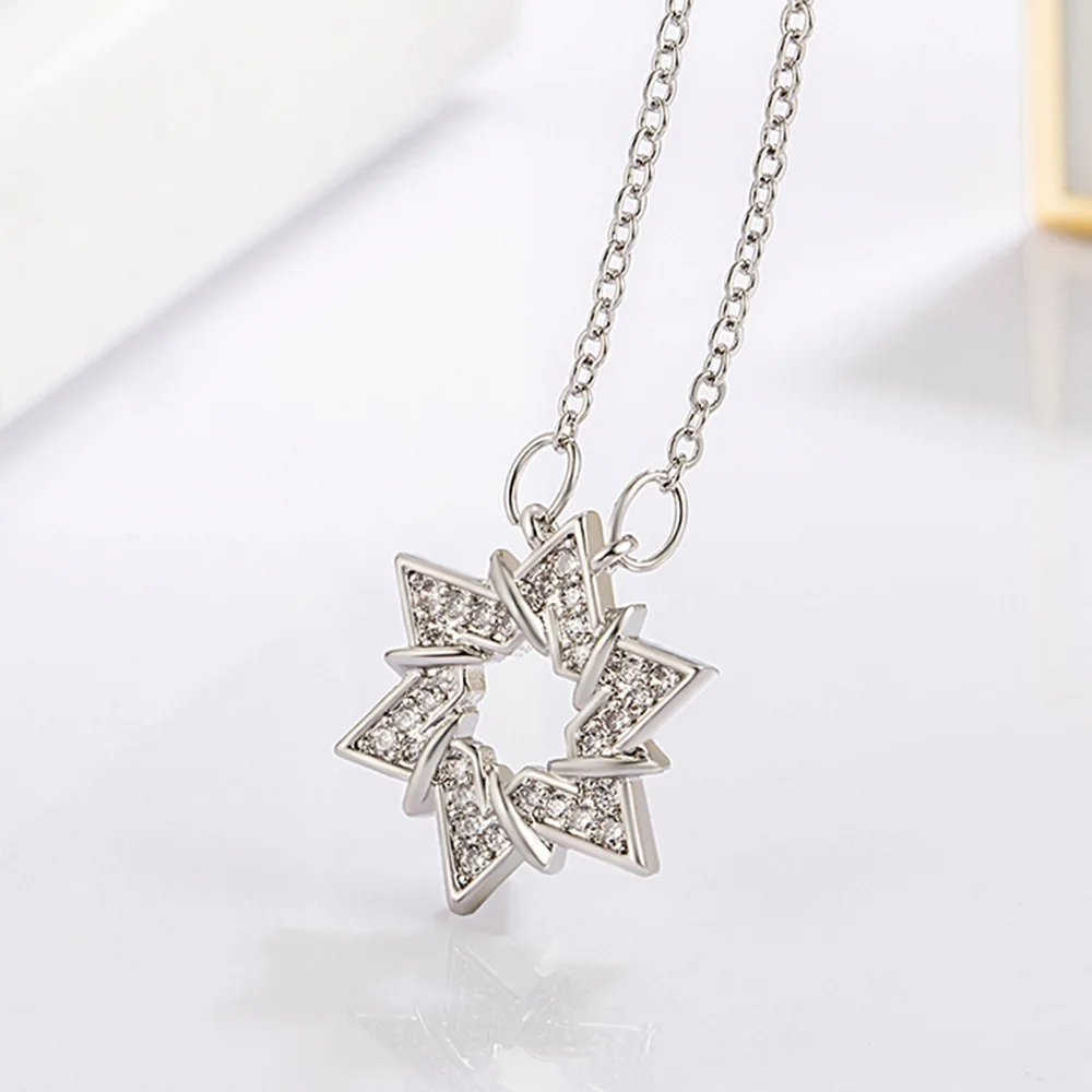 

Ожерелье с подвеской в виде креста Давида и муассанита, ожерелье из чистого серебра 925 пробы с гексаграммой, модный стиль, изысканные ювелирные изделия Colar de Prata