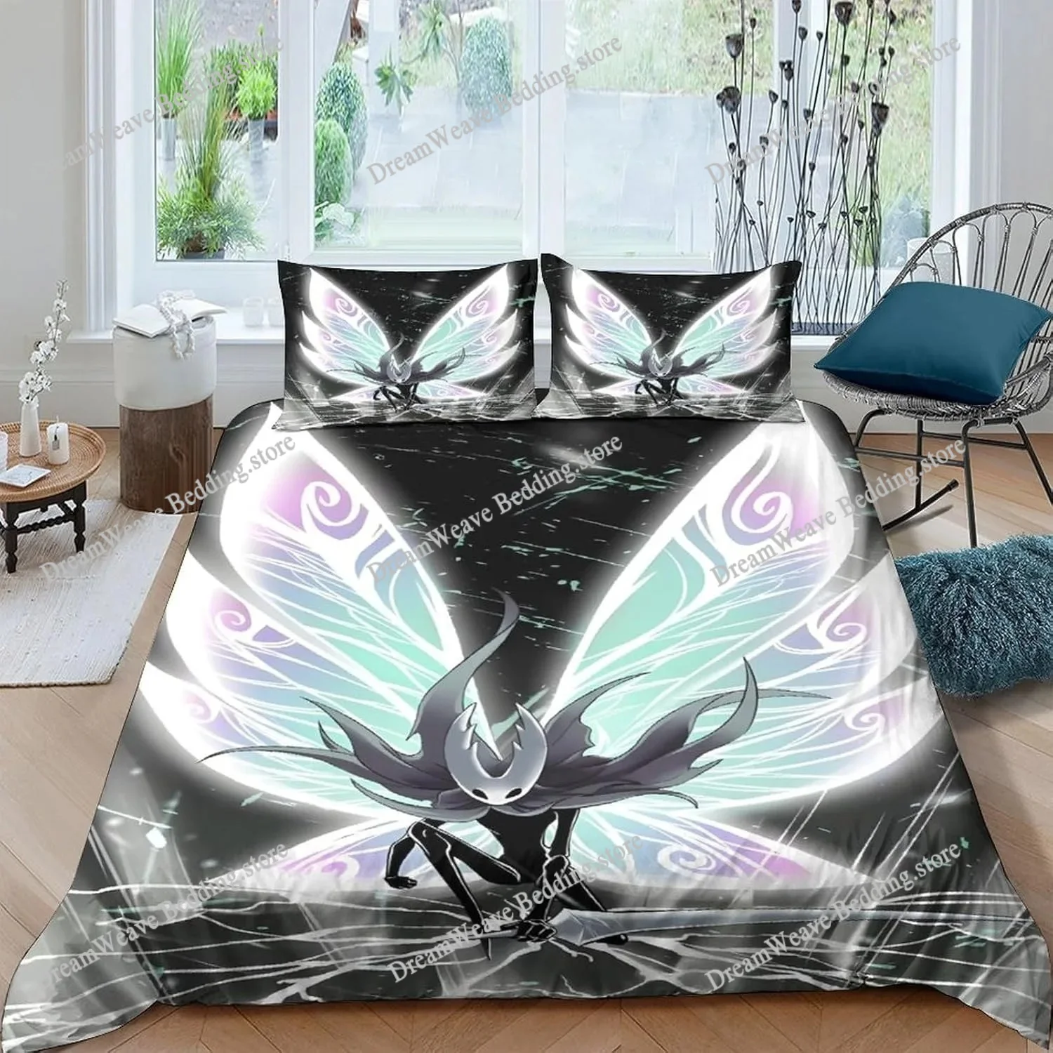 

Exquisite 3D Game Hollow Knight Wallpaper Gaming Digital Printing Bedding Set Duvet Cover Comforter Bed Girls Boys Gift