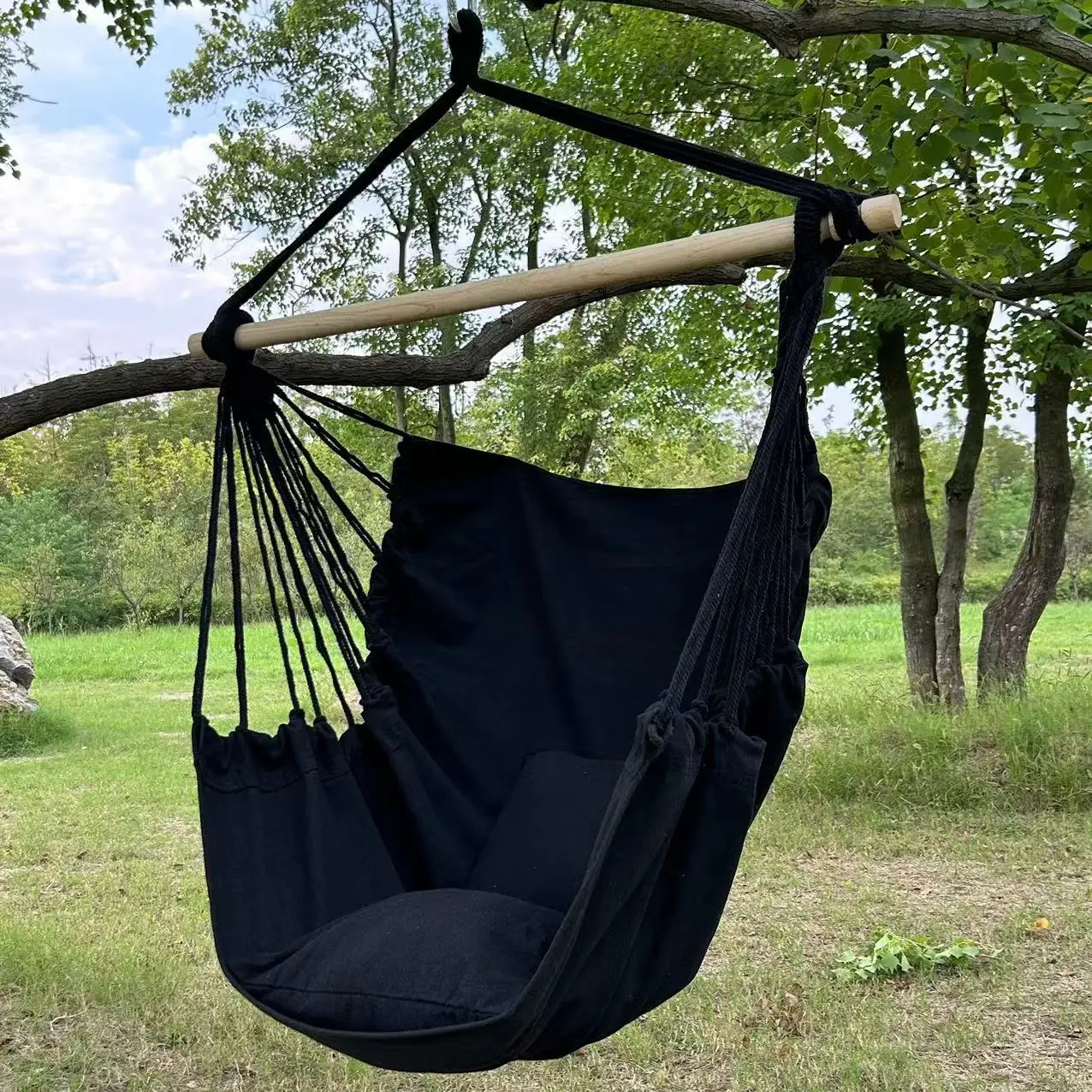 Leisure Fabric Hammock Chair, Outdoor Swing Chair Hammock, College Dormitory Hammock Swing Rocking Chair, Anti Rollover Hammock