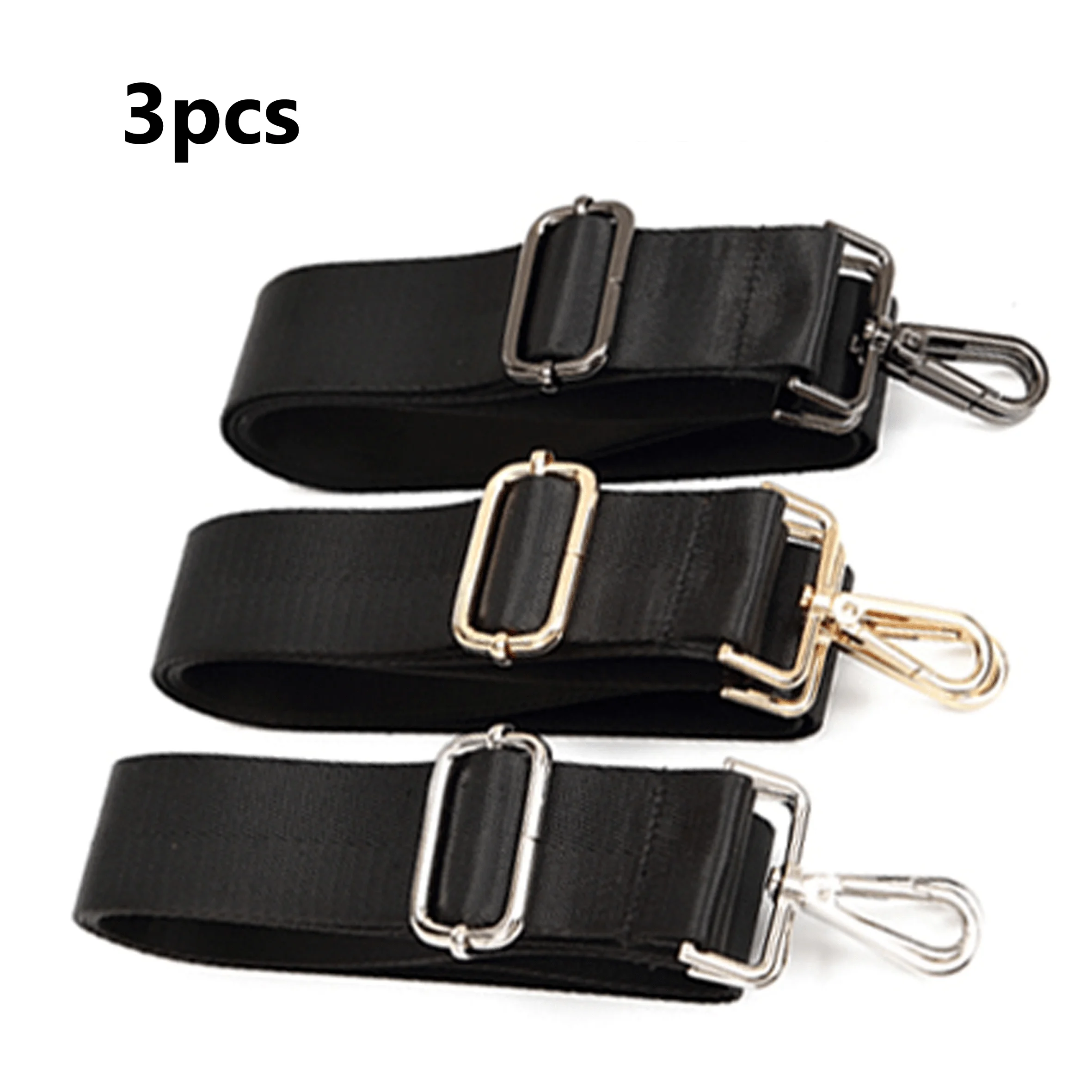 3pcs [Multi-Layer Durable Nylon Strap] Durable Nylon Bag Strap with Metal Buckles - Versatile Shouldeaye