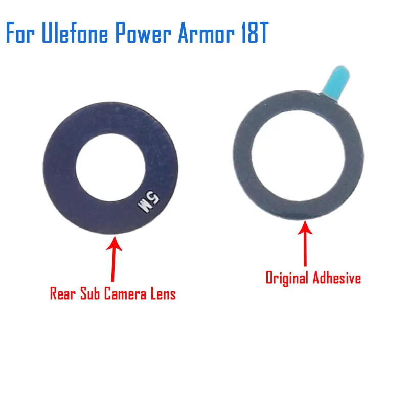 Ulefone Power Armor 18T Back Camera Lens New Original Rear Main+Sub Camera Lens Glass Cover For Ulefone Power Armor 18T Phone