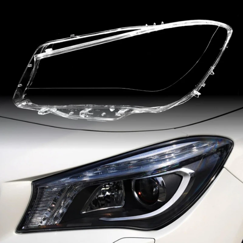 Car Headlight Shell Lamp Shade Transparent Lens Cover Headlight Cover For Mercedes-Benz CLA Class W117 2013-2016 Parts