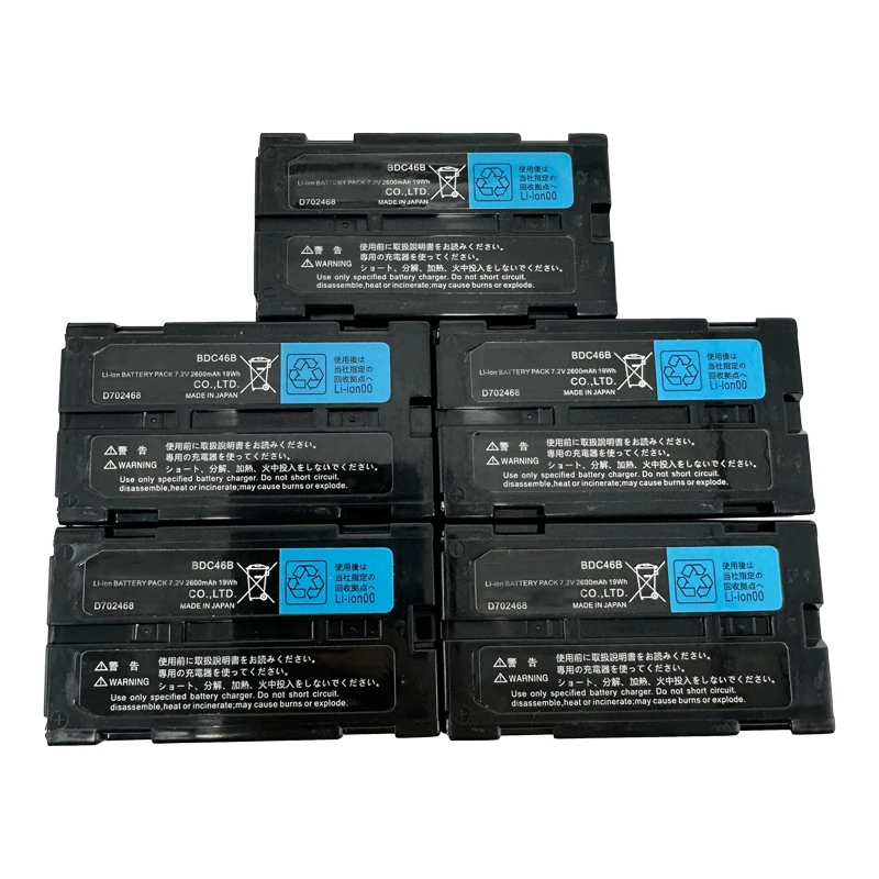 5PCS BDC46 BDC46B BDC-46B Battery For Sokk-ia Total Station SET230R SET300 SET330 SET530 SET63 SET/ NET 210/510/6100 2600mAh