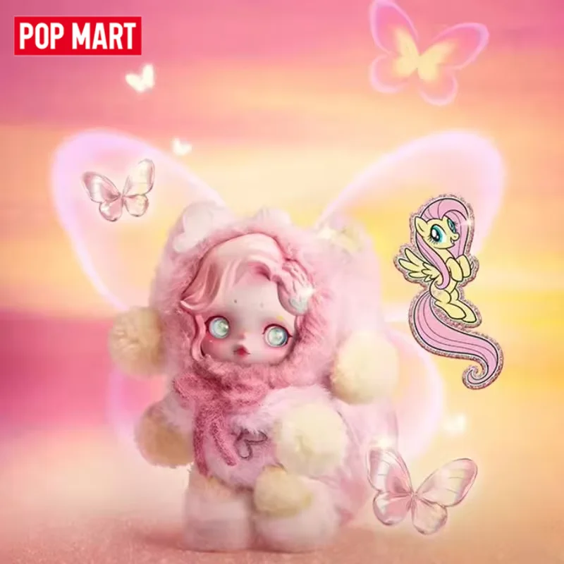 

POP MART SKULLPANDA x My Little Pony Series Plush Doll Pendant Blind Box Surprise Mystery Box Mistery Action Figure Home Desktop