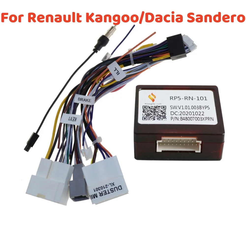 16 Pin Power Cable Canbus Box RP5-RN-101For RENAULT Captur/Duster/Kwid/Dokker/Triber/Clio/Kangoo/Dacia Sandero/Logan/Express Car