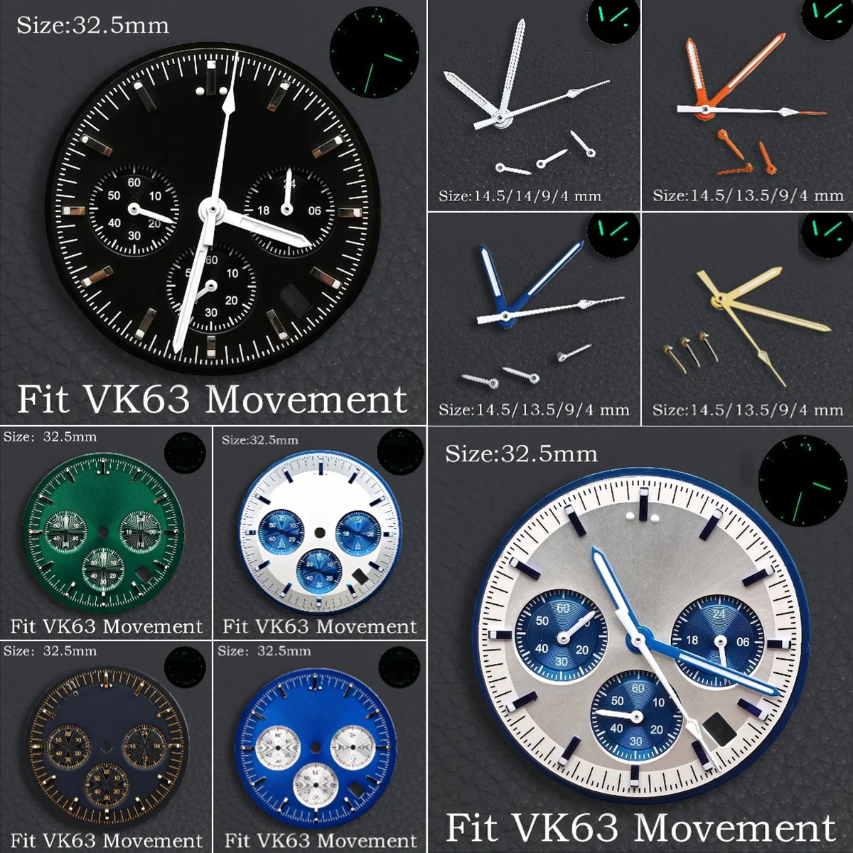 32.5MM Dial Green L…