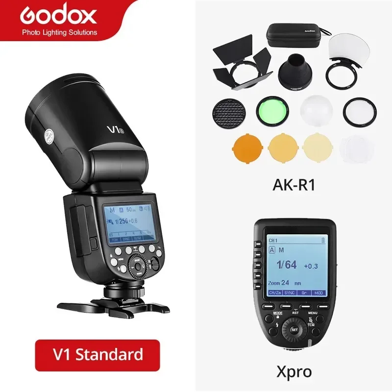 Godox V1 فلاش V1S V1C V1N V1F V1O TTL 1/8000s HSS بطارية ليثيوم Speedlite فلاش لسوني كانون نيكون فوجي أوليمبوس #1