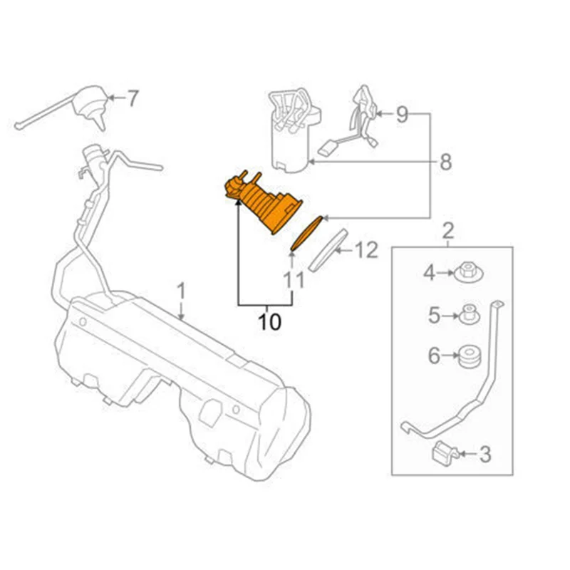 

Регулятор давления топливного фильтра автомобиля, ремонт 16117313794 для BMW Z4 E89 N20 N54 2009-2015, детали в баке, модуль топливного насоса