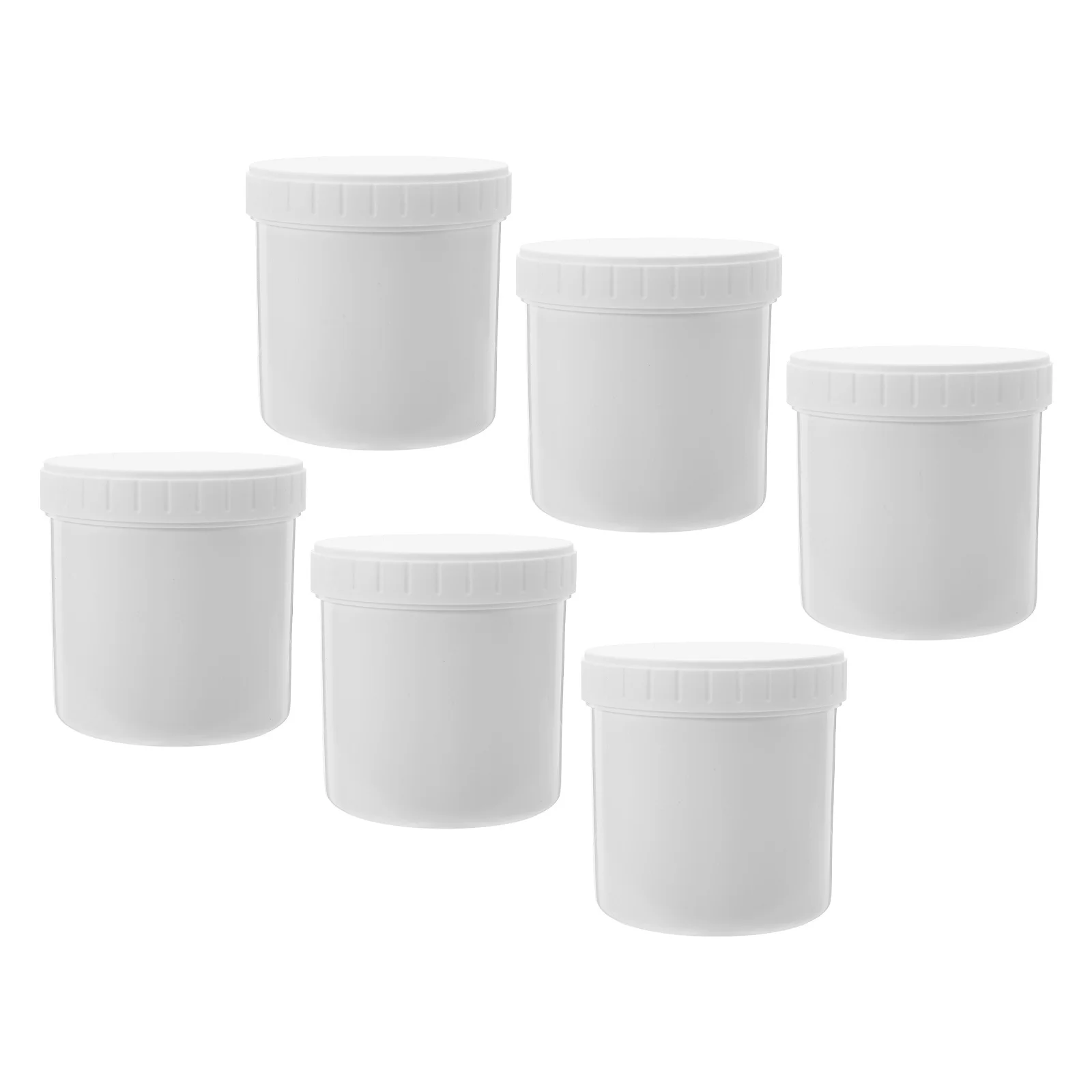 

6Pcs 300ml Food Grade Airtight Jars Screw Top Containers for Storing Coffee Beans Protein Powder Flour Sugar Oats Kitchen Cereal