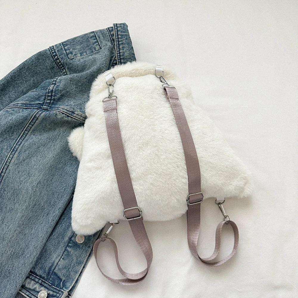 حقيبة ظهر يابانية من القطيفة مخصصة على شكل شبح الهالوين متعددة الوظائف بكتف واحد