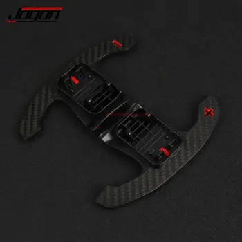 適用於豐田 Supra A90 MK5 2019 2020 2021 的真碳纖維方向盤換檔撥片蓋裝飾件,汽車替換配件 10 最佳銷售 超碳纖維 - №10