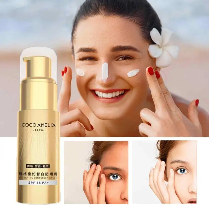 

UV Face Protection Cream Sunscreen Oil Free SPF 38 PA UVA/UVB Protection 40ml Sunscreen Cream UV Isolation For Face & Body