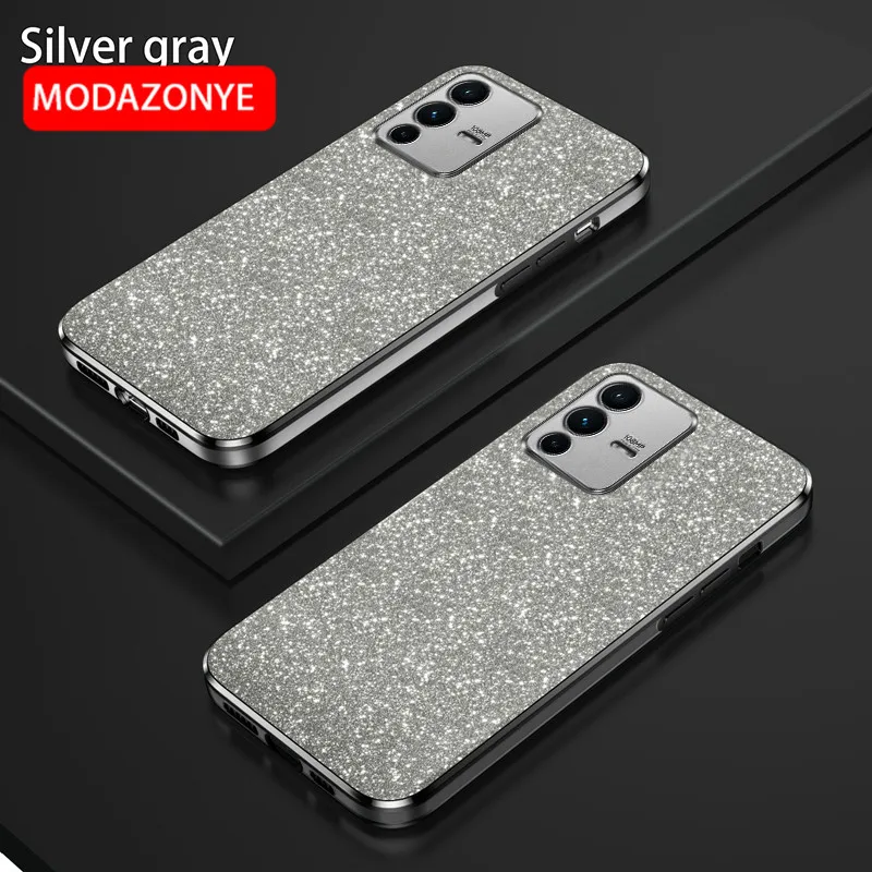 For VIVO V23 5G Case Electroplating Colorful Soft Glitter TPU Cellphone Cover Luxury VIVOV23 Phone Case