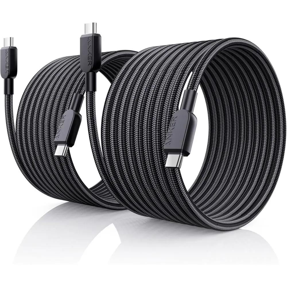 

High-Speed USB C Cable, 240W Power Delivery, Compatible with MacBook Pro 2020, iPad Air 4, and More (Black)