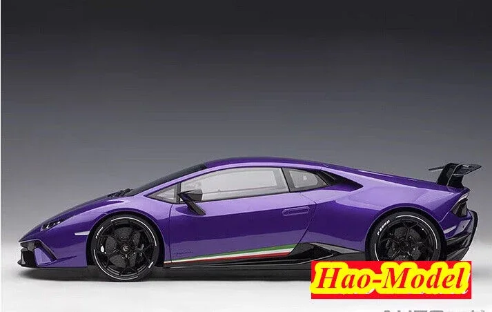 Autoart 1/12 dla Huracan performante 2017 metalowych Model odlewu ozdoby samochodowe zabawek prezenty urodzinowe dla chłopców kolekcji wystawowych hobbystów