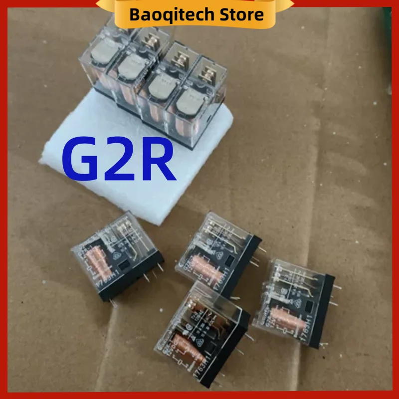 Relais de puissance PCB 5 8 broches G2R-1 2 1A 1-E -5VDC 12VDC 24VDC G2R-2-AC220 G2R-1-E-24VDC G2R-2-5VDC, prise de base de rail, 5 10 20 pièces