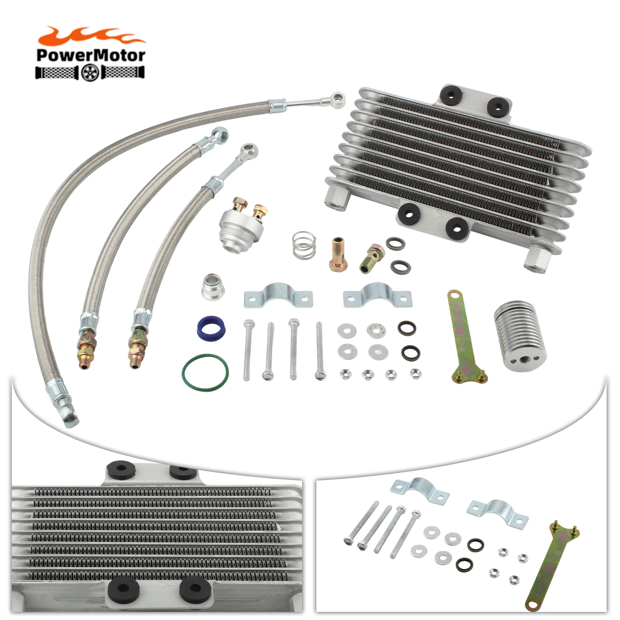 

Universal Motorcycle Oil Radiator 400cc 2 4 Stroke Engine Oil Cooling M12 For KTM Kawasaki Honda Yamaha DirtBike Modified Parts