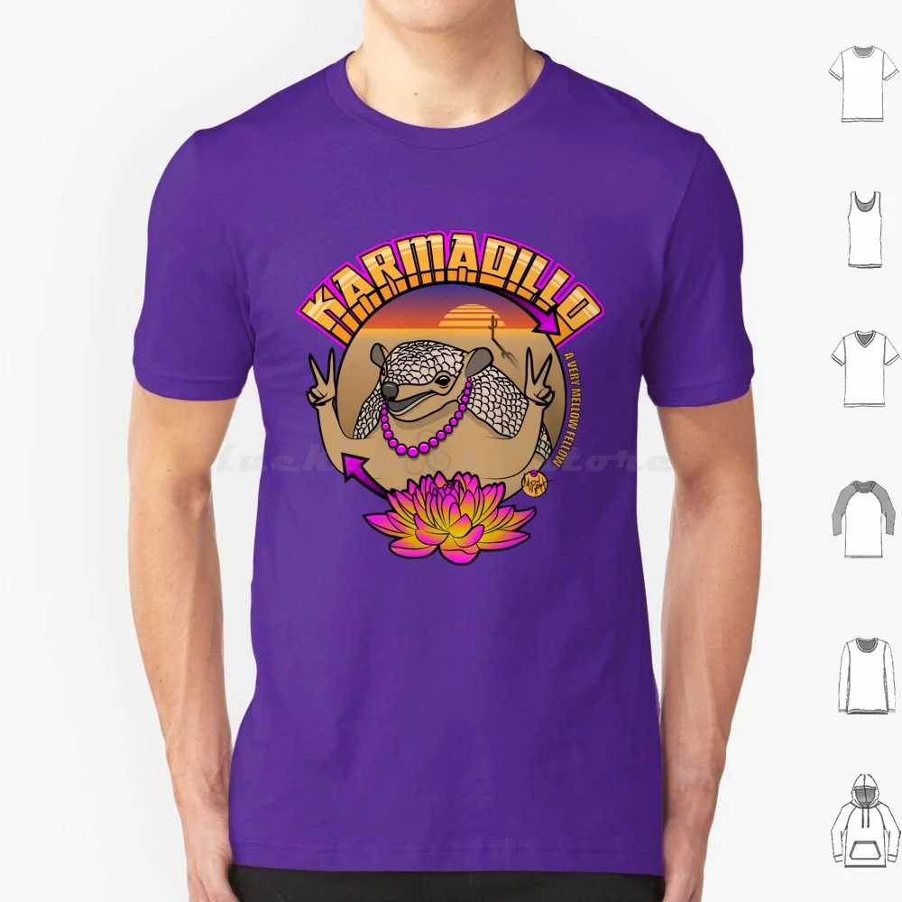 Karmadillo T Shirt Cotton Men Women DIY Print Karma Armadillo Lotus Funny Cartoon Bizarre Beast Mason Grant Joke Animal Pun
