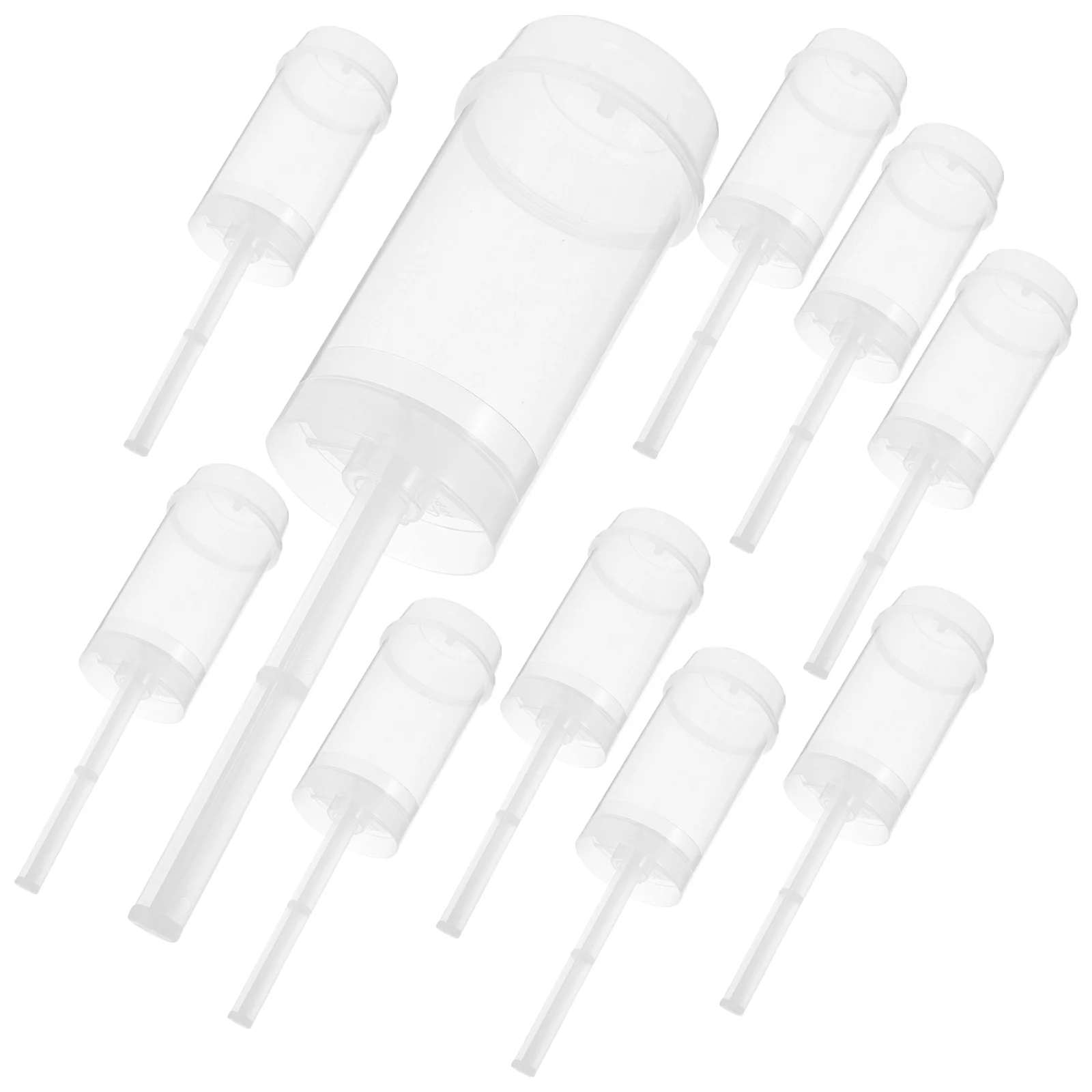 50 Pcs Lollipop Molds Push up Cake Containers Holder with Lid Ice Cream Pushcake Cup Stick