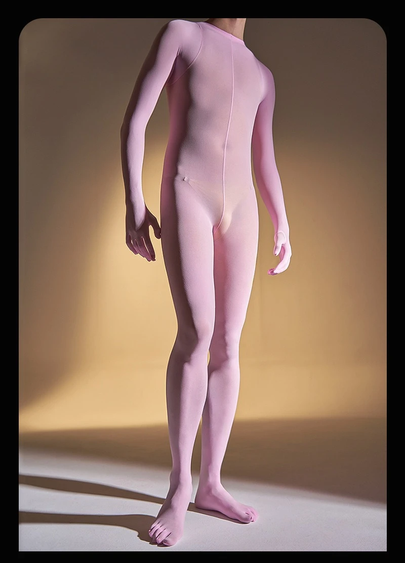 Men's Sexy Men Thermal Underwear Jumpsuit All in One-Overall Bodysuit Long Johns Five Fingers Velvet Men's Full Body Leotard