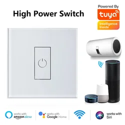 Smart Life Boiler Switch WiFi 20A High Power Circuit Breaker for Lighting Water Heater A/C Works with Google Home Alexa Siri