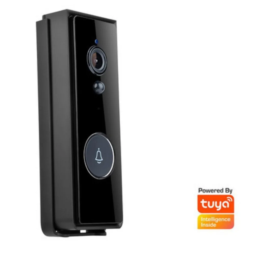 Tuya Smart Life Intelligent Visual Doorbell Night Vision with PIR Mobile Phone Remote Control Wifi Monitor Door Bell with Camera