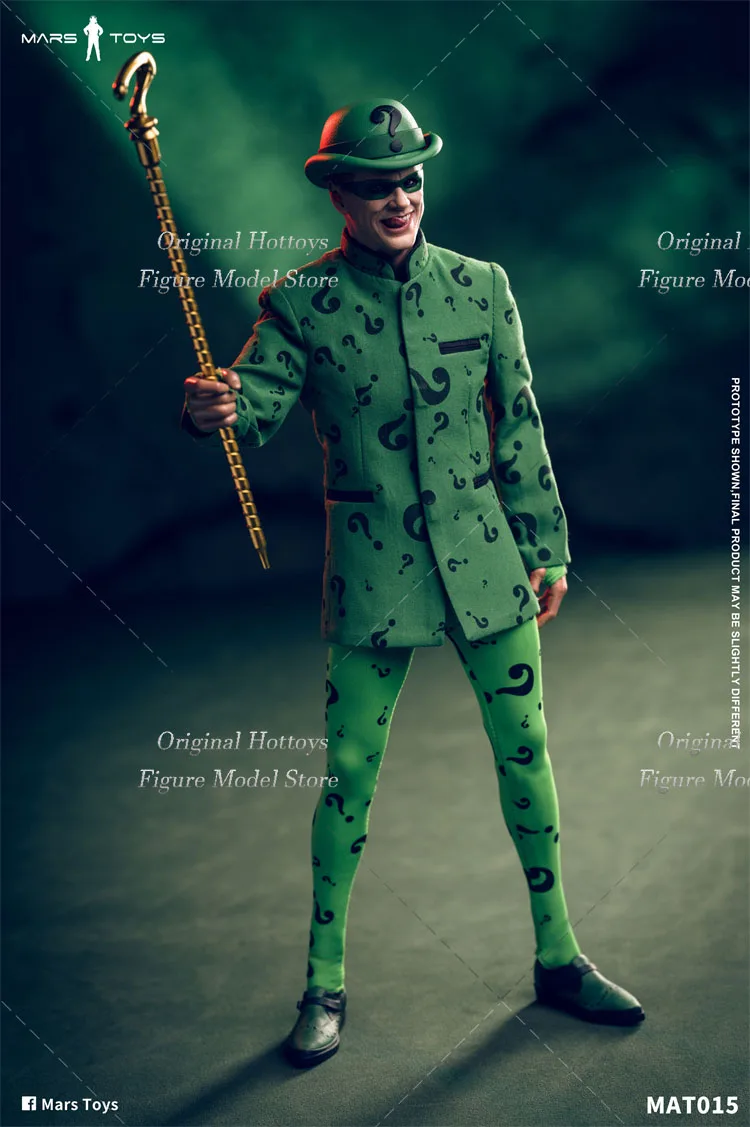 Mars Toys MAT015 1/6 Scale Male Soldier Riddler Detective Comics Edward Nygma Full Set 12-inch Action Figure Model Fans Gifts