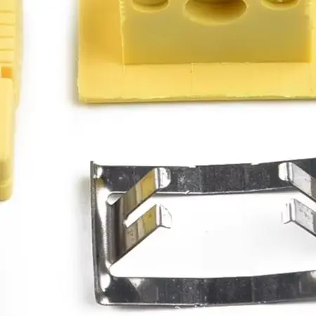 Yellow Thermocouple Socket Shell Adaptor Thermometer K-Type Miniature Panel Mount Alloy Connector Nylon Plastic