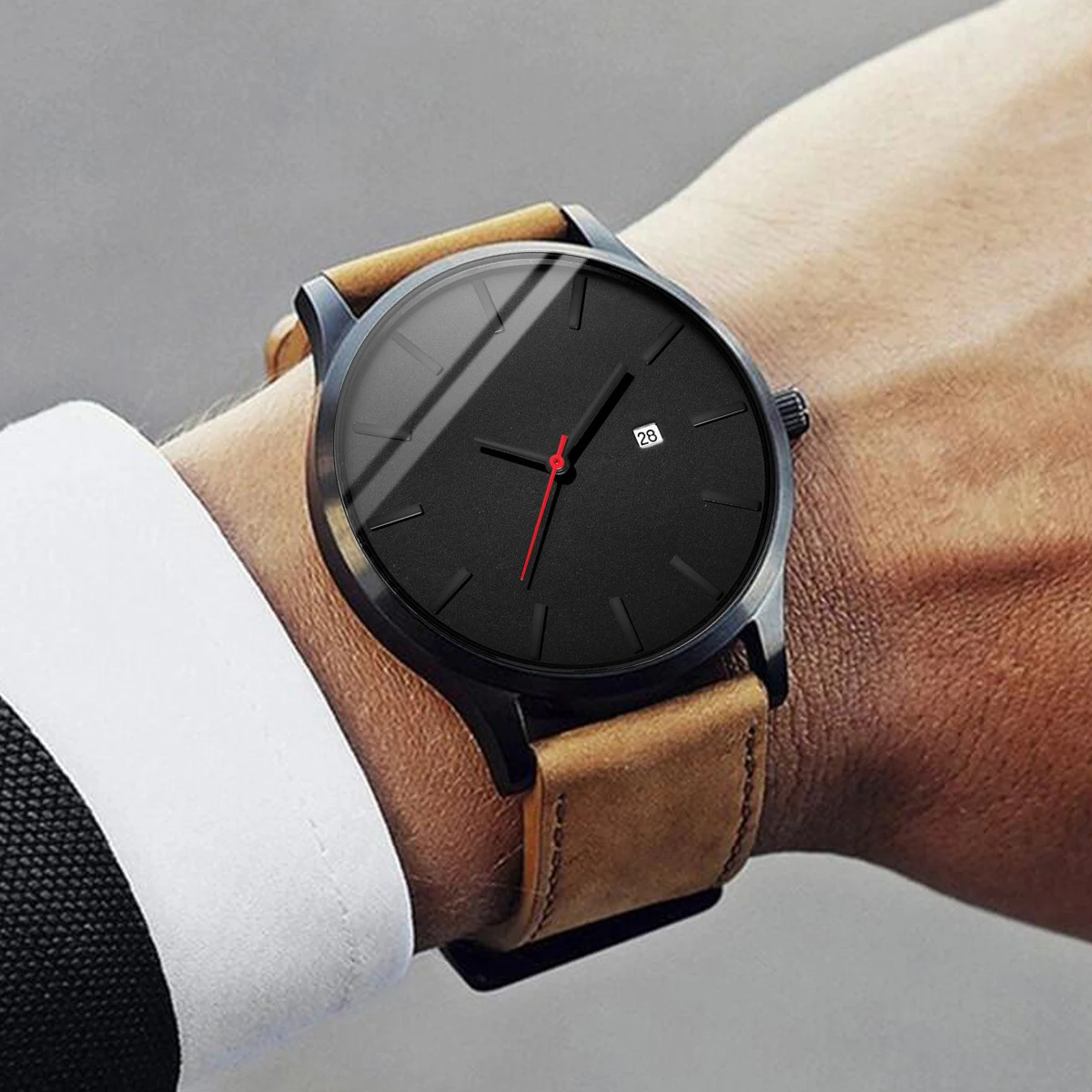 

Relogio Masculino мужские часы модные спортивные часы мужские календарь кожаный ремешок кварцевые наручные часы relojes hombre