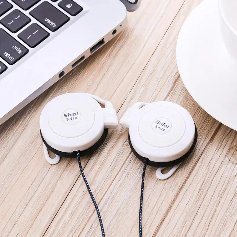 Untuk Shini S-520 3.5Mm Stereo Mp4 Ear-Hook Game Olahraga Santai Ponsel Universal Ear Hook Headset Kawat Earphone Olahraga