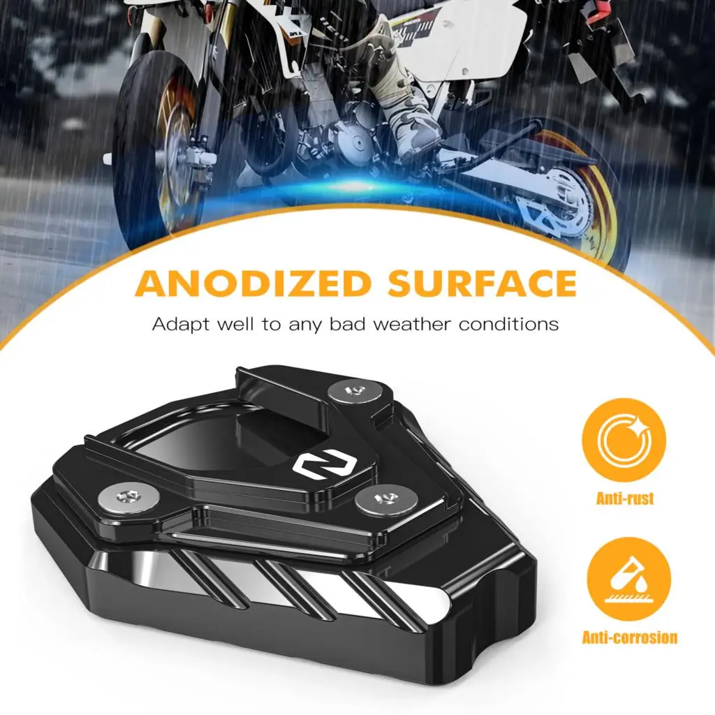 NICECNC Für Suzuki DRZ400S 2000-2024 DRZ400SM 2005-2024 DR-Z400S DR-Z400SM Motorrad Seitenständer Vergrößerungspad aus Aluminium – Detail 6