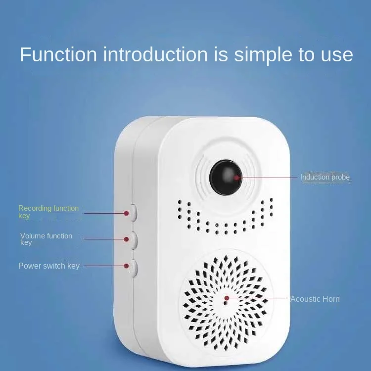 مستشعر لاسلكي جرس الباب Pir محس حركة مخصص صوت جرس باب لاسلكي لمتجر مكتب الشركة إنذار الحماية الأمنية