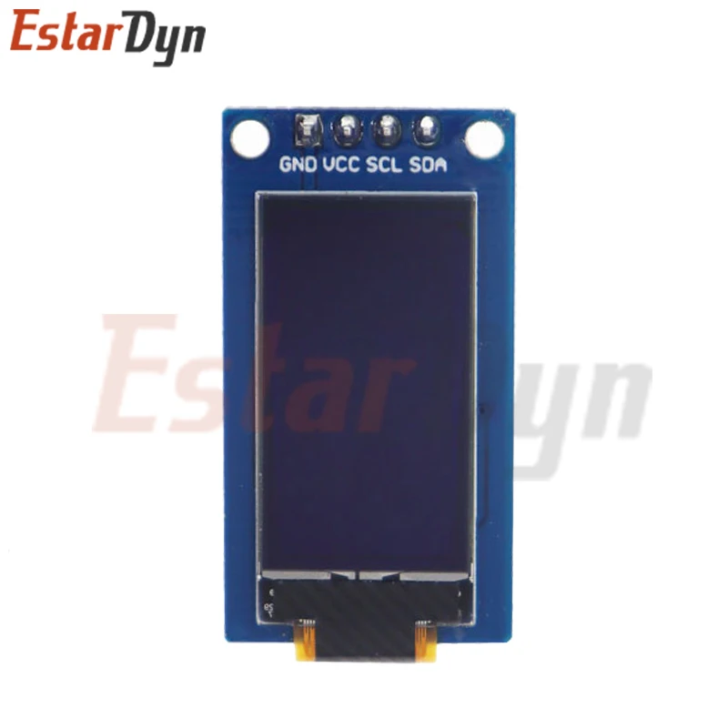 Tela Vertical OLED para Arduino, Módulo LCD, SSD1107, 0,96 ", 64x128