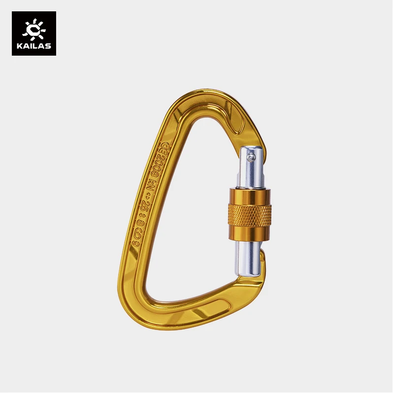 KAILAS FLASH Outdoor Carabiner Climbing Lightweight D Shape Key Hooks High Quality Professional Mountaineering Equipment EC301