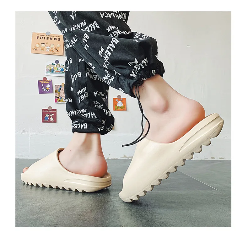 TOP Qualität Weiche Eva Sohle Sommer Hausschuhe für Männer Frauen Unten Indoor Hause Rutschen Sandalen Strand Schuhe Flip-Flops Männliche Hausschuhe – Detail 11