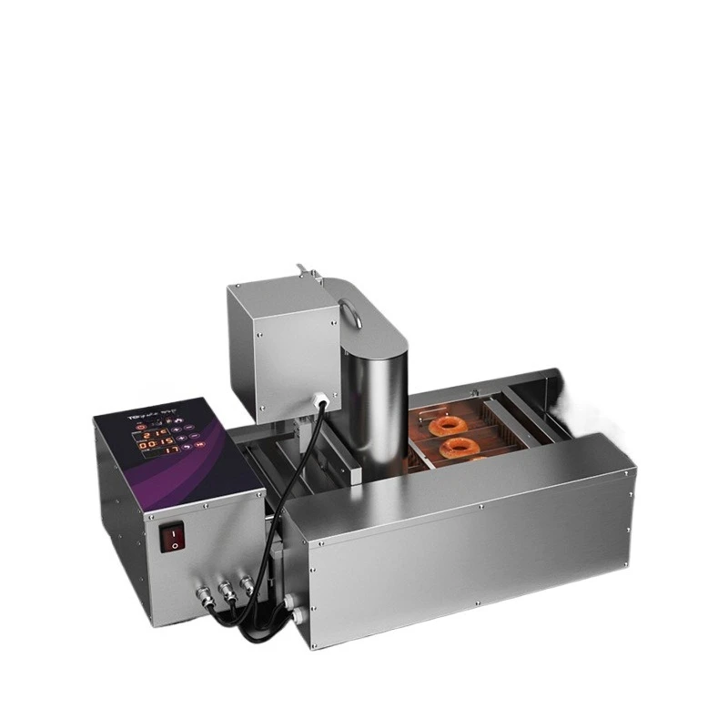 Donut machine intelligent control panel automatically flips