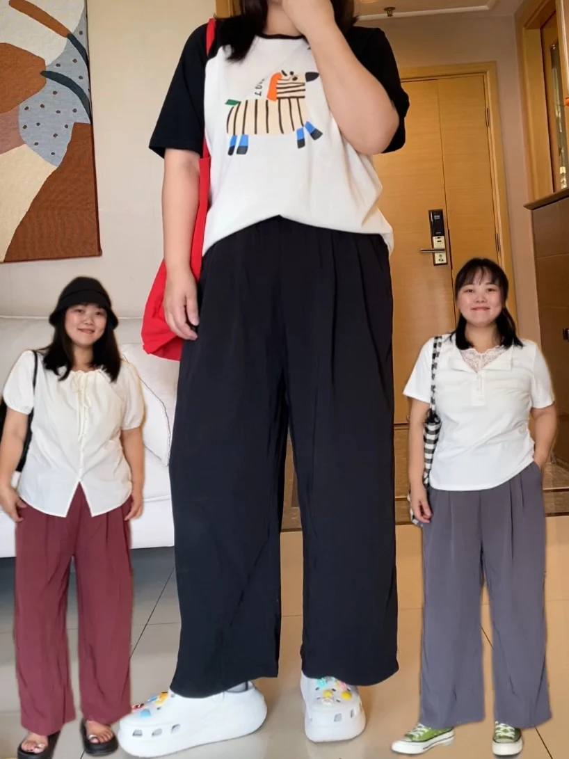 

Брюки для похудения с высокой талией из хлопка и шелка, тонкие, летние, повседневные, свободного кроя, универсальные, прямые, больших размеров, женские