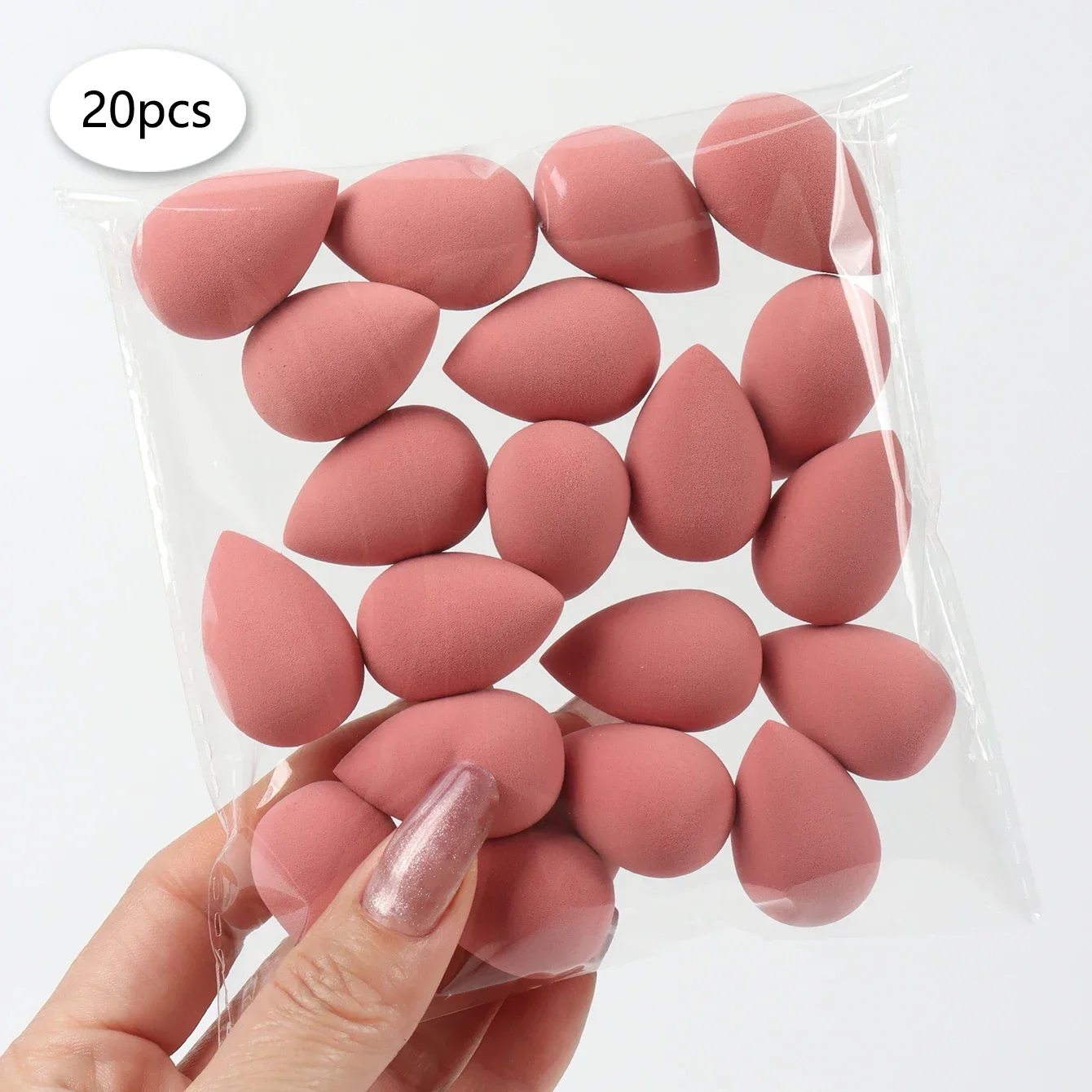 20 قطعة نفخة إصبع صغيرة الجمال مستحضرات التجميل الأساس إسفنجة تجميل ماكياج خلاط مناسبة للكريم وبودرة المخفي esponjas